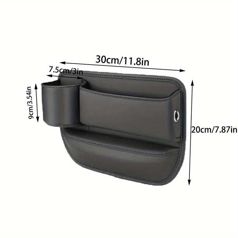 1Pcs Car driver seat gap filler car seat gap storage with cup holder universal car seat storage box for cell phone glasses keys