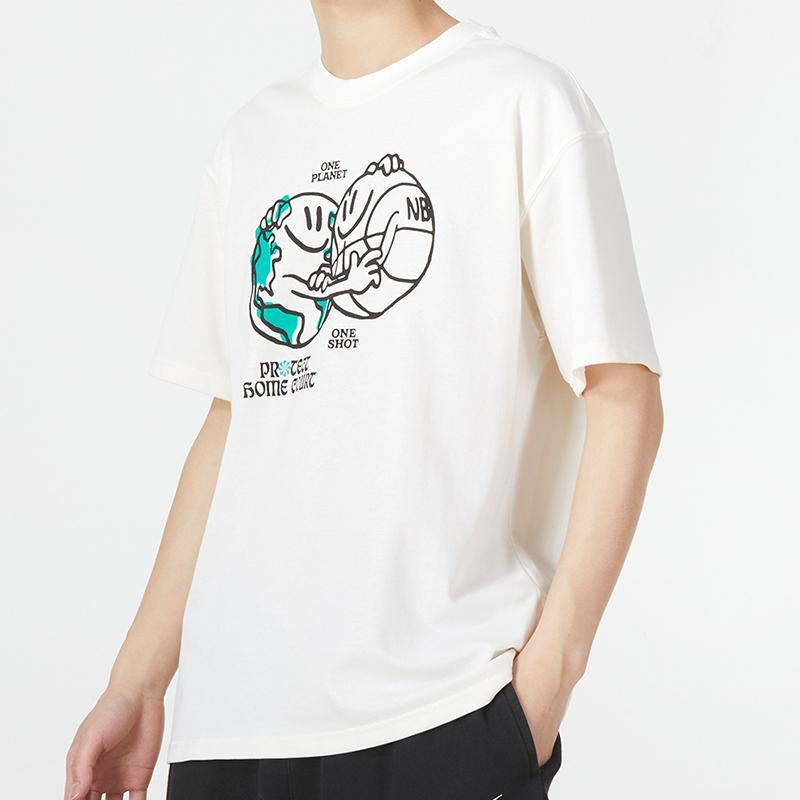 Nike Футболка с круглым вырезом и графическим принтом Basketball Embraces The World, мужские топы белого цвета, DM1318-901