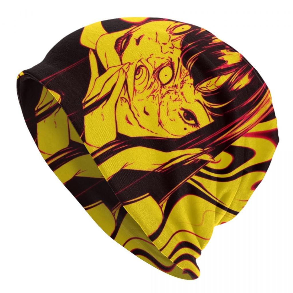 Японская манга Horor Tomie Junji Ito Skullies Шапочки Шапки Унисекс Зимняя теплая вязаная шапка Хип-хоп Капот Шапки Уличная лыжная шапка