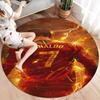 Cristiano Ronaldo Round Area Rug,Carpet Rug for Living Room Bedroom Sofa Playroom Decor,Non-slip Floor Mat