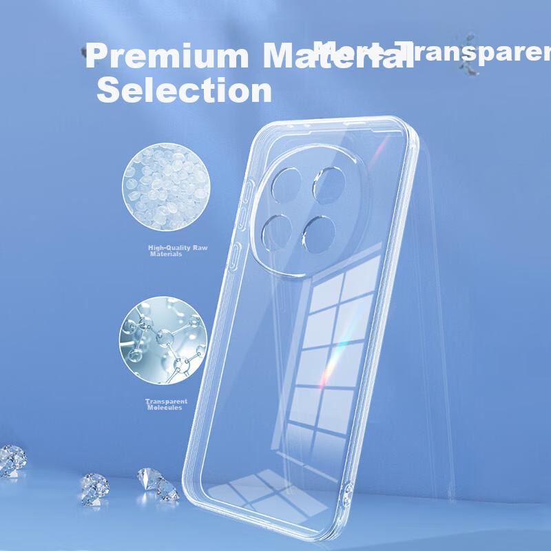 KMaxAI Transparent Ultra-Thin TPU Soft Case for OPPO A5 Pro, Full-Coverage Lens Protection, Scratch and Drop Resistant