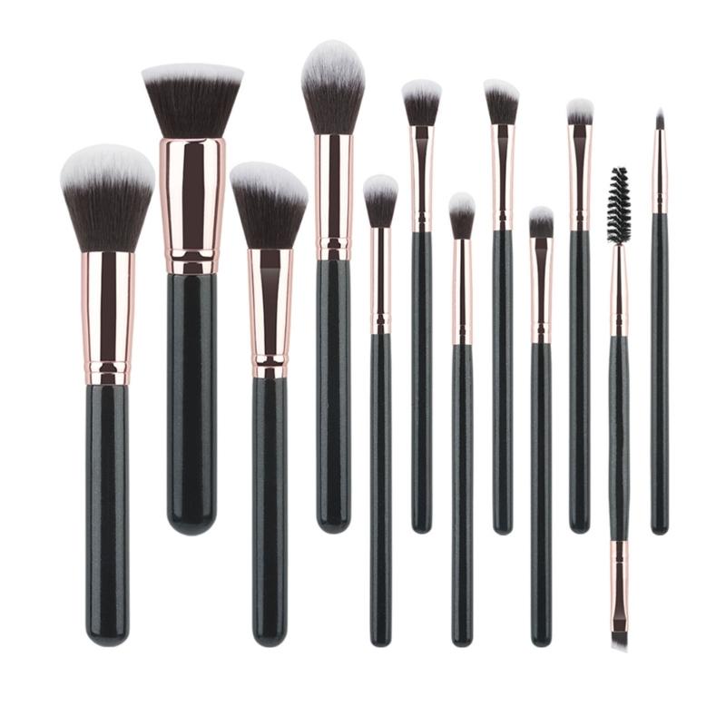 12 Pieces Creative Makeup Brush Set Portable Cosmetic Brushes For Cosmetology Students Travel Face And Eye Brushes