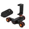 YELANGU Camera Dolly Electric Motorized Electric Track Rail Slider Car 3 Speed Gears with Remote Control Phone Clip