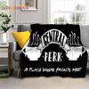 Классическое одеяло из сериала «Друзья» Central Perk, Мягкое плед-покрывало для дома, спальни, кровати, дивана, пикника, путешествий, офиса, Подарок для ребенка