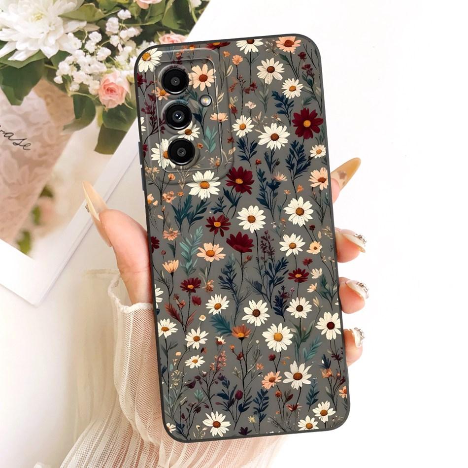 Для Samsung Galaxy A05s A05 Милый Кот Цветок Мультяшный Чехол для Телефона Для Samsung A05 A 05 05S A05S Ударопрочный Мягкий Силиконовый Чехол