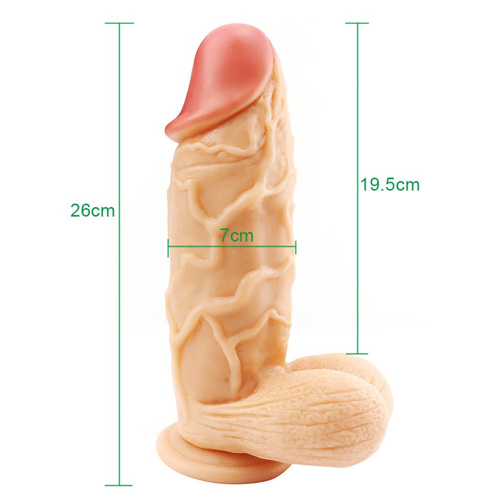 MoDi Реалистичный фаллоимитатор мягкий большой пенис с присоской Секс-игрушка