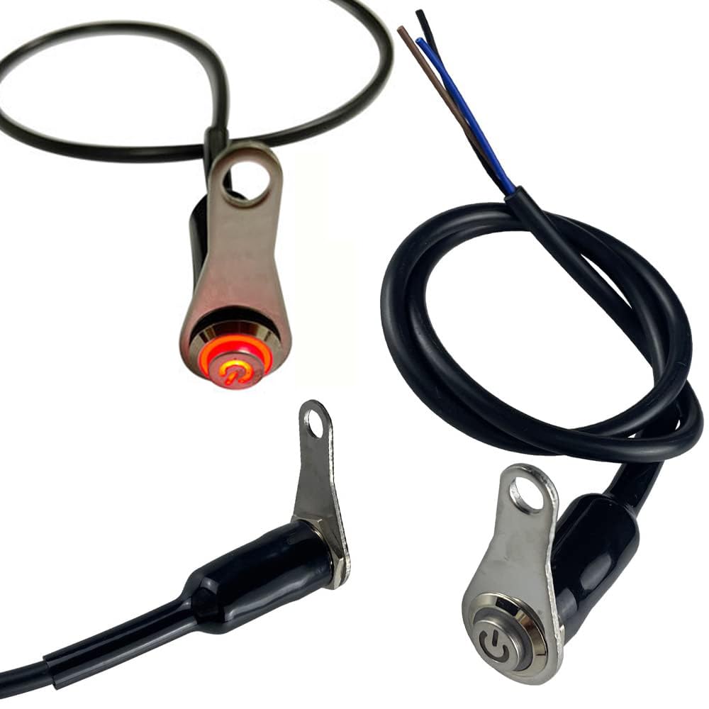 YFFSFDC Мотоциклетный переключатель на руль Светодиодный ATV Велосипедный Светодиодный Предупреждающий свет Аварийный свет Фара