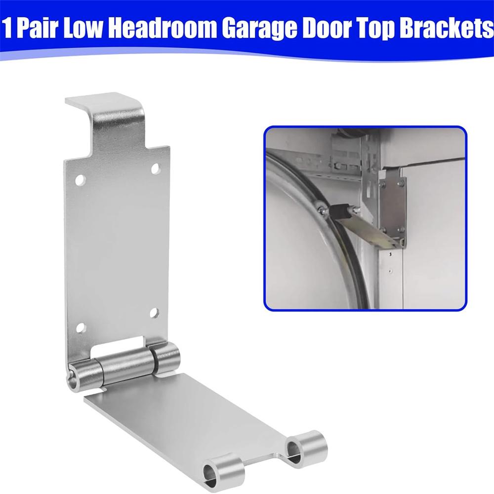 2Pcs Low Headroom Garage Door Top Brackets