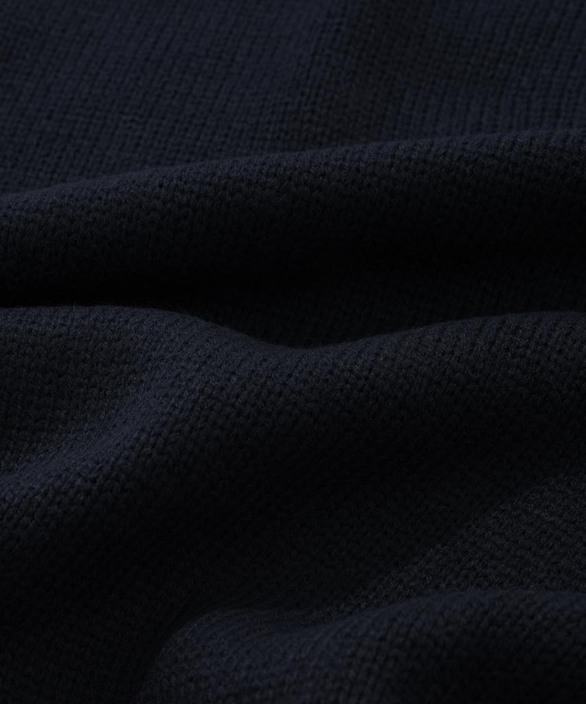 FALLETT [24Fw] Drawing Flower Knit Navy