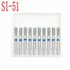 10pcs Dental Diamond Burs Drill Dia-burs for High Speed Handpiece Medium FG 1.6mm Dentist Tools SI-51