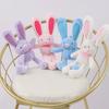 Schoolbag Pendant Plush Rabbit Keychain Pulling Rabbit Plush Toy Stuffed Animal Toys Key Chain