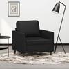 VidaXL Armchair, Seat with Padded Armrests and Backrest, Sofa with Cushion, Living Room Furniture, Modern, Black 359323