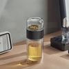 Стеклянная бутылка для заваривания чая, герметичная заварка для чая с сетчатым фильтром, защита от ожогов, 3 в 1, бутылка для заваривания листового чая для любителей чая, подарок