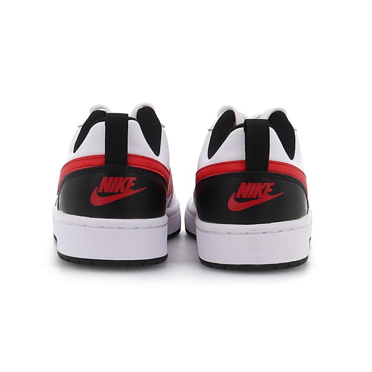 Nike Court Borough 2 Low Белый Университетский Красный GS BQ5448-110