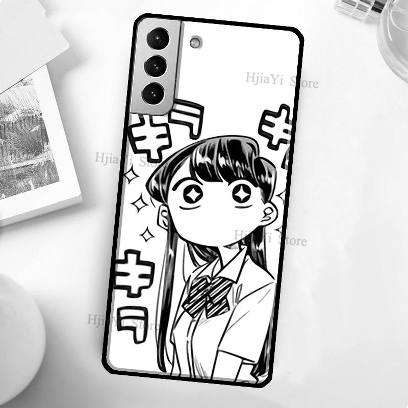 Чехол Manga Chibi Komi Shouko Komi-san для Samsung Galaxy S22 Ultra S20 S21 FE S8 S9 S10 Note 10 Plus Note 20 Ultra Cover