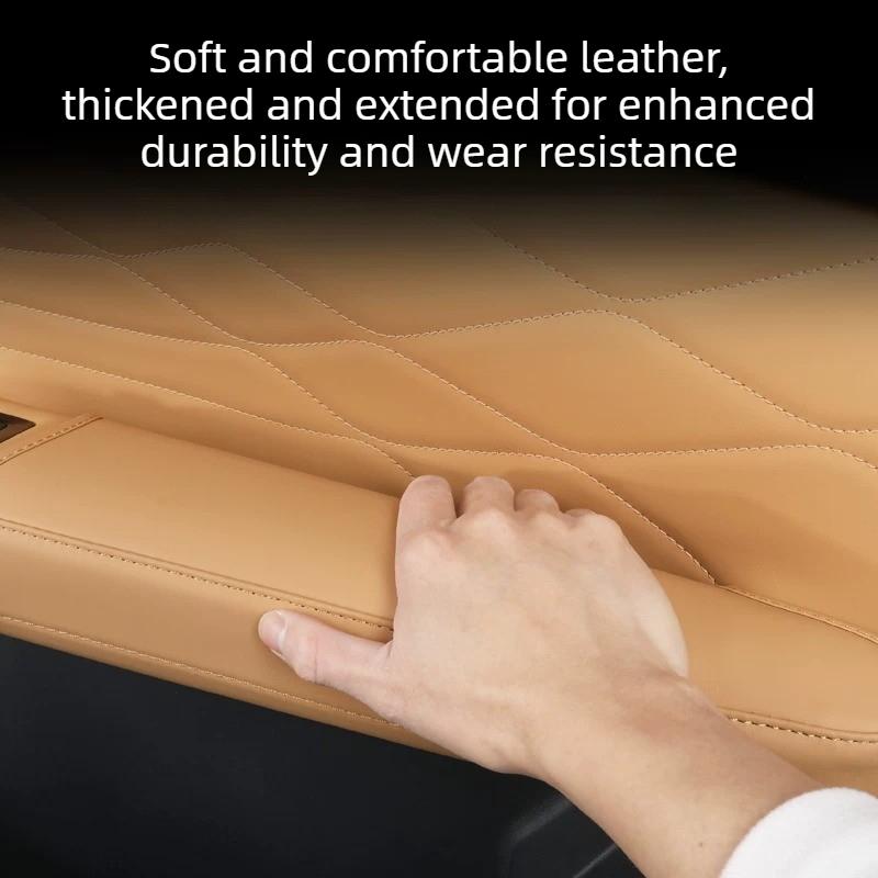 Door Handle Armrest Leather Cover, Original Color Protective Pad Auto Interior Parts for Geely Galaxy Starship 7