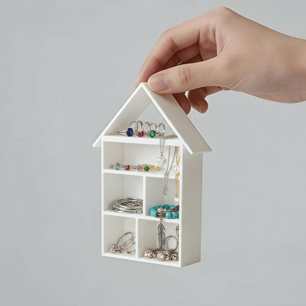 1pc / 2pcs / 3pcs DIY Ring Necklace Organizer Tiny House Figurine Girls / Boys