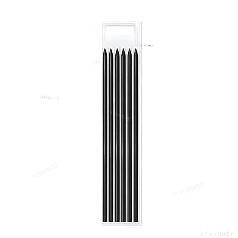 Long Head Nib Deep Hole Woodworking Metal Solid Carpenter Mechanical Pencil Set with Sharpener Construction Marking Scriber Tool