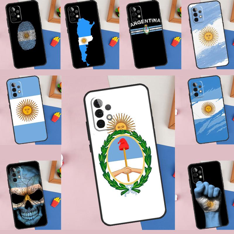 Флаг Аргентины для Samsung Galaxy A36 A56 A26 A16 A15 A55 A53 A33 A35 A22 A32 A52 A54 A34 A14 A05 A06 Чехол