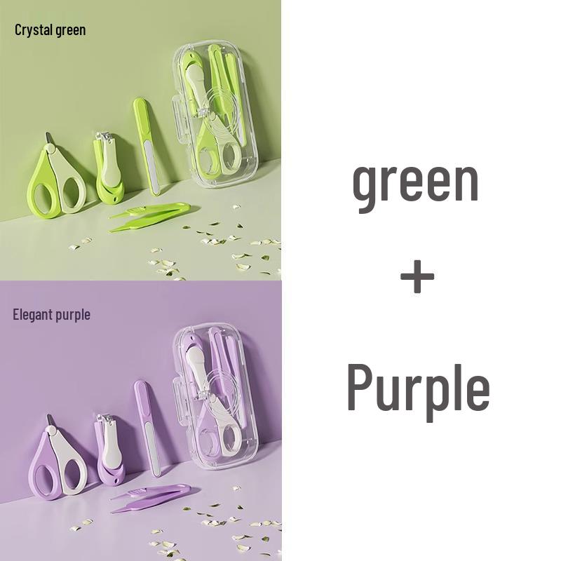 Набор для ухода за детскими ногтями: Кусачки, Пинцет, Ножницы и Пилка для Детей