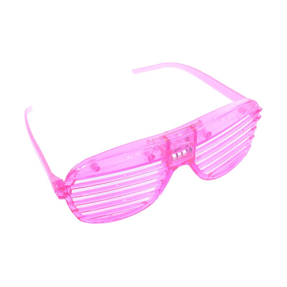 Темные очки для вечеринок, Неоновые светящиеся очки, Светодиодные очки, Очки-жалюзи, Светящиеся палочки для очков