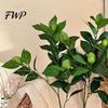 Lemon Branch Centerpiece Artificial Lemons Tree Branches Faux Greenery Stems with Lifelike Fruits Realistic Zero Care Fruit Fake Plants for