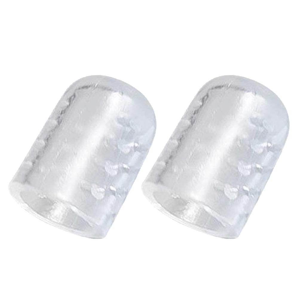 100-2pcs Toenails Protection Breathable Silicon Relief Pain Transparent Toe Caps Cover Protectors Men Women Toe Tube Protector