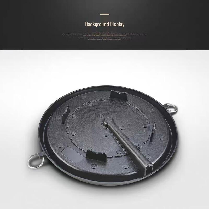 ZISIZ Round Coated Smokeless BBQ Grill Pan