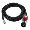 Propane Regulator 0-20 PSI High Pressure Adjustable Propane Regulator with QCC-1 Type Hose U.S. Propane Tanks Gas Burner Cooker Turkey Fryer
