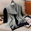 New Winer Warm Cashmere Scarf for Women Fashion Solid Thick Blanket Pashmina Shawl Wrap Female Bufanda Echarpe Foulard