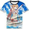 Аниме Sword Art Online Kirito SAO 3D Printed Футболка для взрослых Косплей Смешные Быстросохнущие Крутые Футболки с Коротким Рукавом Топы