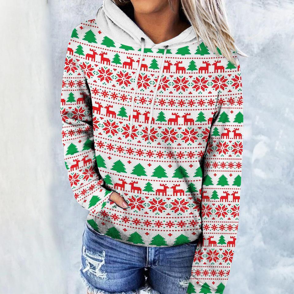 Рождественская елка толстовка мужчины женщины мода большие толстовки снежинка унисекс толстовка пальто женские толстовки рождественская одежда