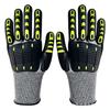 CE EN388 Cut Resistant Level 5 Protection Sandy Nitrile Palm Coated TPR Mechanic Oil Field Impact Gloves