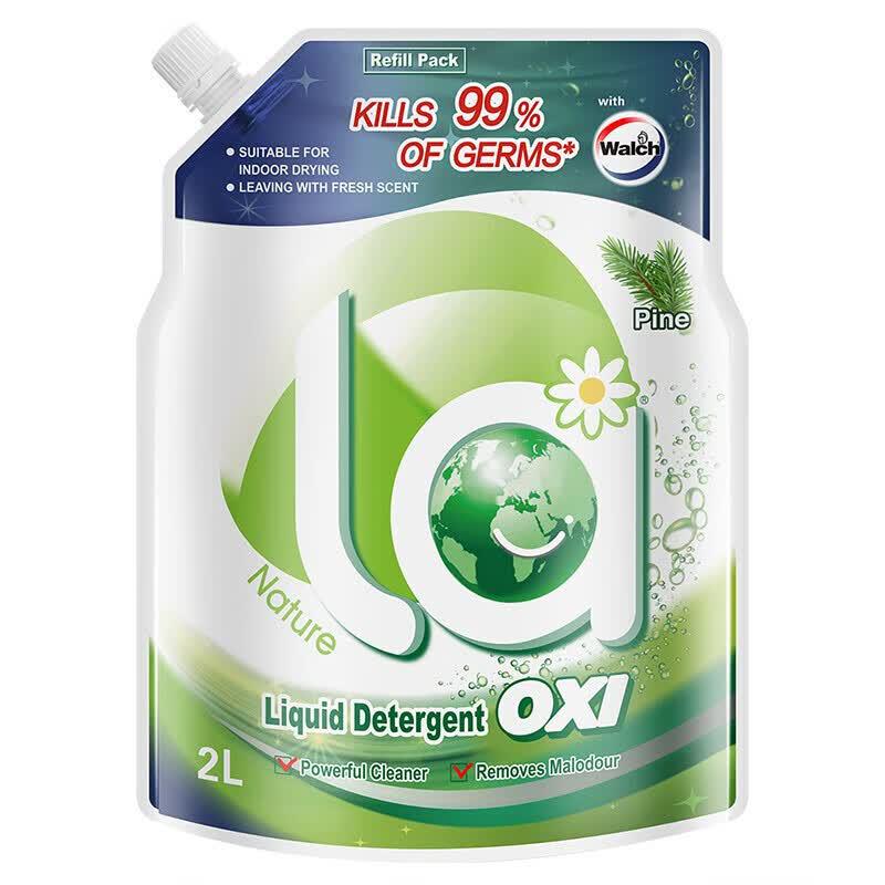Walch Oxygen Wash Mite Removal Laundry Detergent Refill - Pine Scent (3 x 2L)