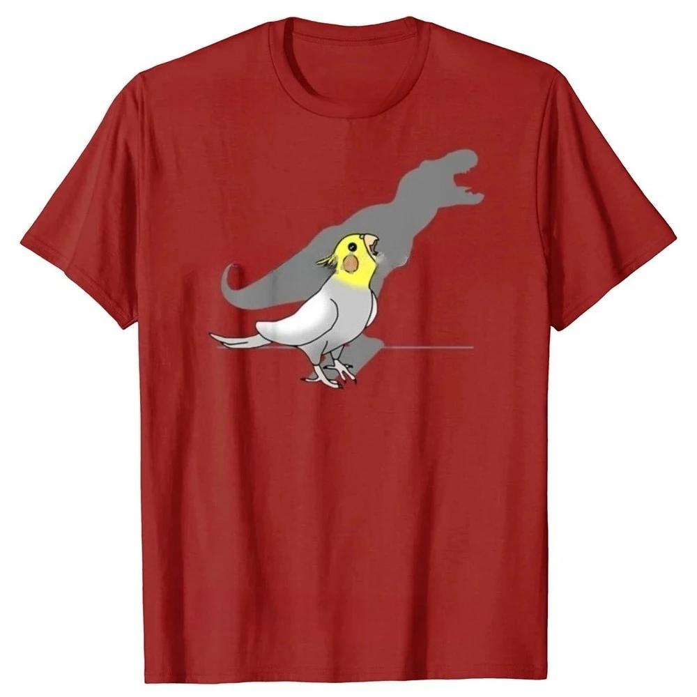 Cute Screaming Parrot Birb Funny Cockatiel TShirts Graphic Streetwear Short Sleeve Birthday Gifts Summer Style Tshirt Women Unisex