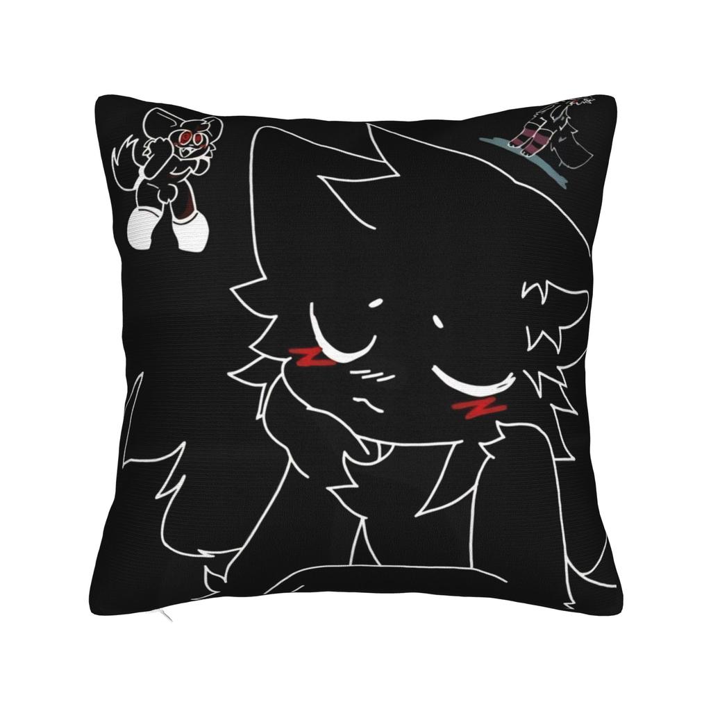 Квадратная наволочка Boykisser Чехол для подушки-кошки Наволочка с молнией на заказ Декоративная наволочка для автомобиля 18"