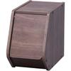 Stackable Box with Door, 20cm Wide X 38.8cm Deep X 30.5cm High, Brown, STB-200D