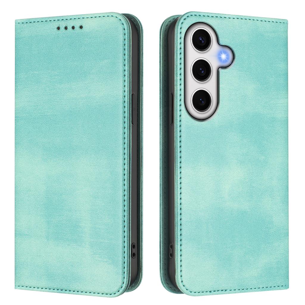 For Samsung Galaxy S24 FE Wallet Cases Retro Texture RFID Blocking Leather Phone Cover