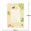 Hallmark Postcard Pad White Goat & Black Goat Theme 8 Sheets Foil Stamped Japanese Stationery 850678