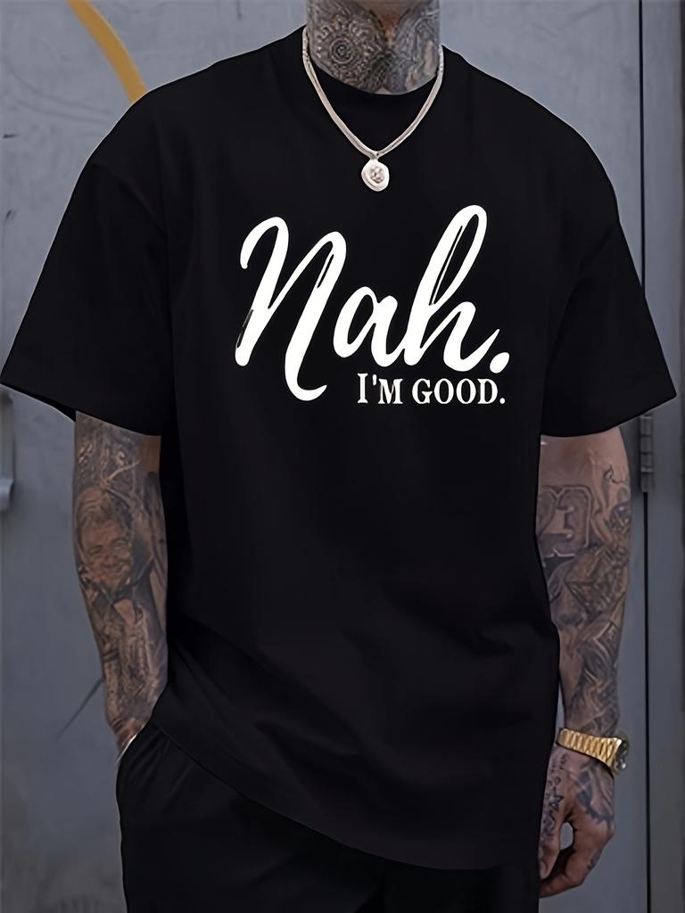 Mens printed Tshirt made of pure cotton fabric Casual street style short sleeved top ideal choice for summer vacation