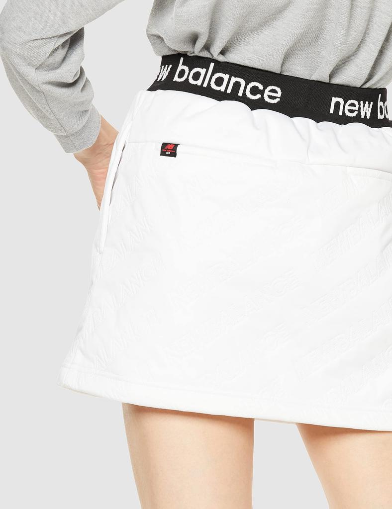 Квилтированная юбка для гольфа Логотип Вода 00 [New Balance] (Диагональный крой, Ветрозащитный, Водоотталкивающий, Эластичный) / Женская / 012-2234514 030_Белый [XS]