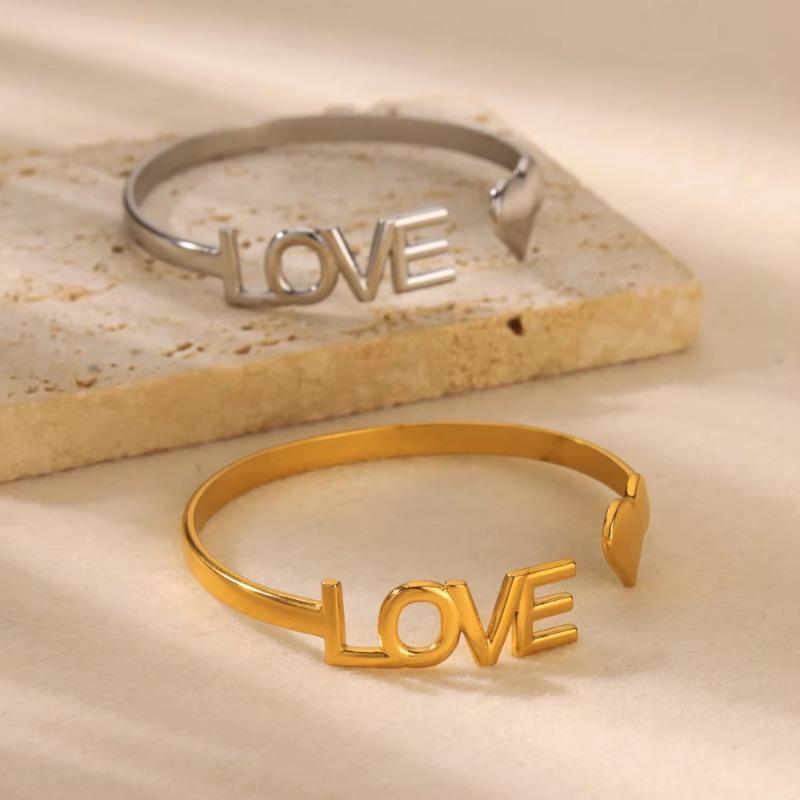 Новый браслет из нержавеющей стали ove love женский модный универсальный браслет-манжета из титановой стали