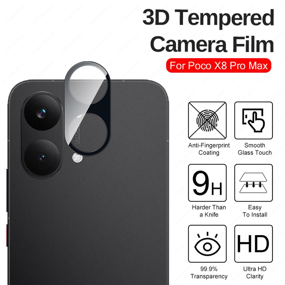 For Poco X8 Pro Max Camera Protector Cover Tempered Glass Xiaomi PocoX8Pro Little X8Pro X8ProMax 5G Back Lens Film Case Bumper 4