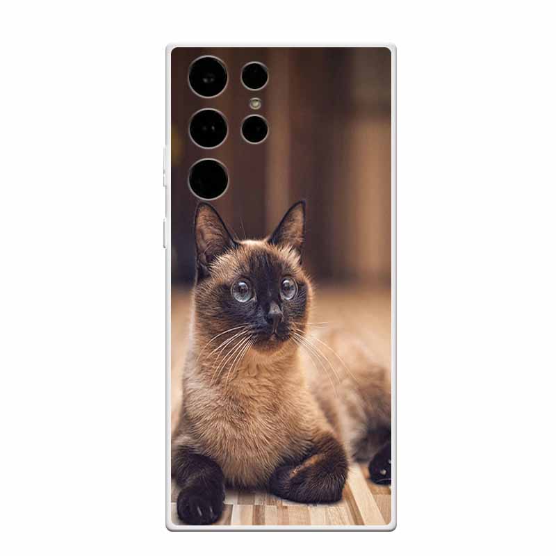 Clear Soft Case for Samsung S23 Ultra Silicone TPU Phone Back Cover for Samsung Galaxy S23 Samsung S23 Transparent Animal Coque