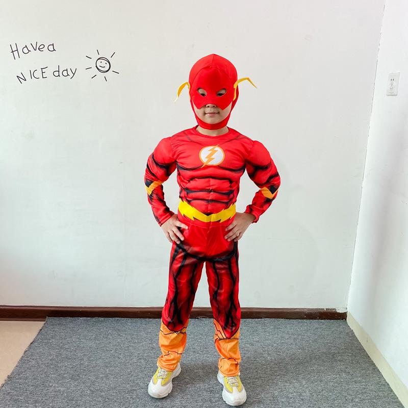 Children’s Muscle Suit The Flash Anime Cosplay Costume
