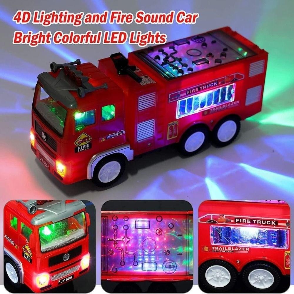 Magnetic Electric Engineering Truck Sound Light Engineering Vehicles Toy  Children's Toy