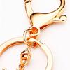 Fortune Rhinestone Snake Keychain Exquisite Women's Bag Pendant Cute Snake Lucky Pendant  Couple