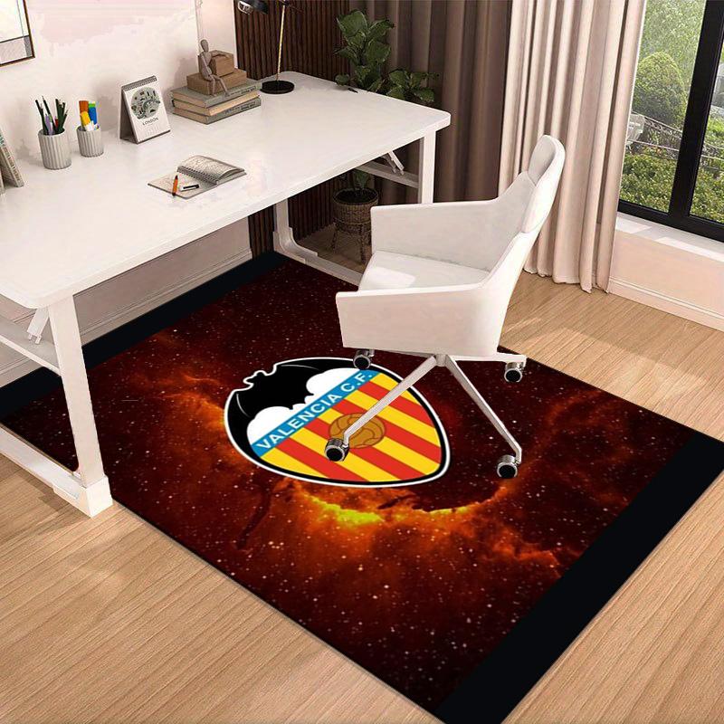 Коврик с дизайном герба Valencia CF для офиса, коврик под кресло, декоративный ковер, коврик для гостиной, большой размер, подарки для фанатов, рождественские подарки