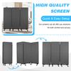 3-Panels Freestanding Partition Room Dividers New Folding Room Divider Folding Portable Partition Screens for Dorm Studio Office