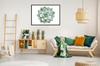 Picture poster In a frame 53x73 cm Flower P1046